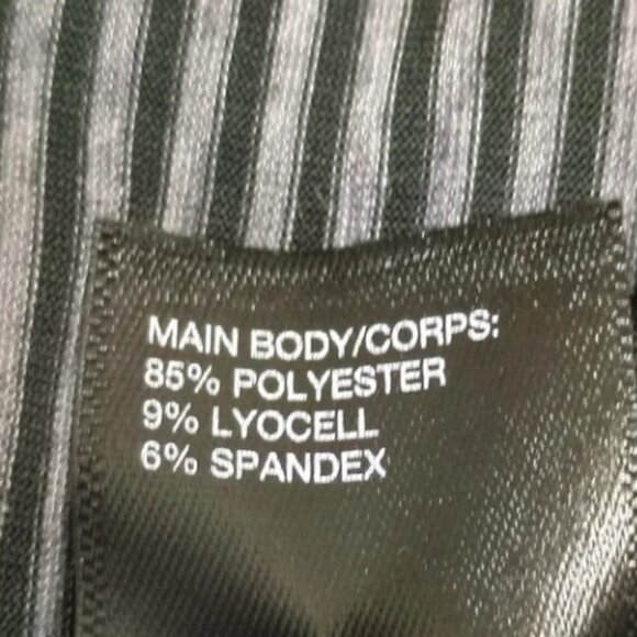 Zella 'Work For It' black and white stripe tank top size S - Picture 7 of 8